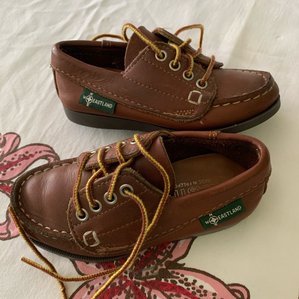 Vintage 80s eastland boys toddler shoes 9 1/2 prep